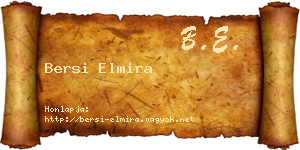 Bersi Elmira névjegykártya